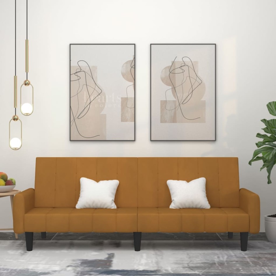 Sofá cama de 2 plazas terciopelo