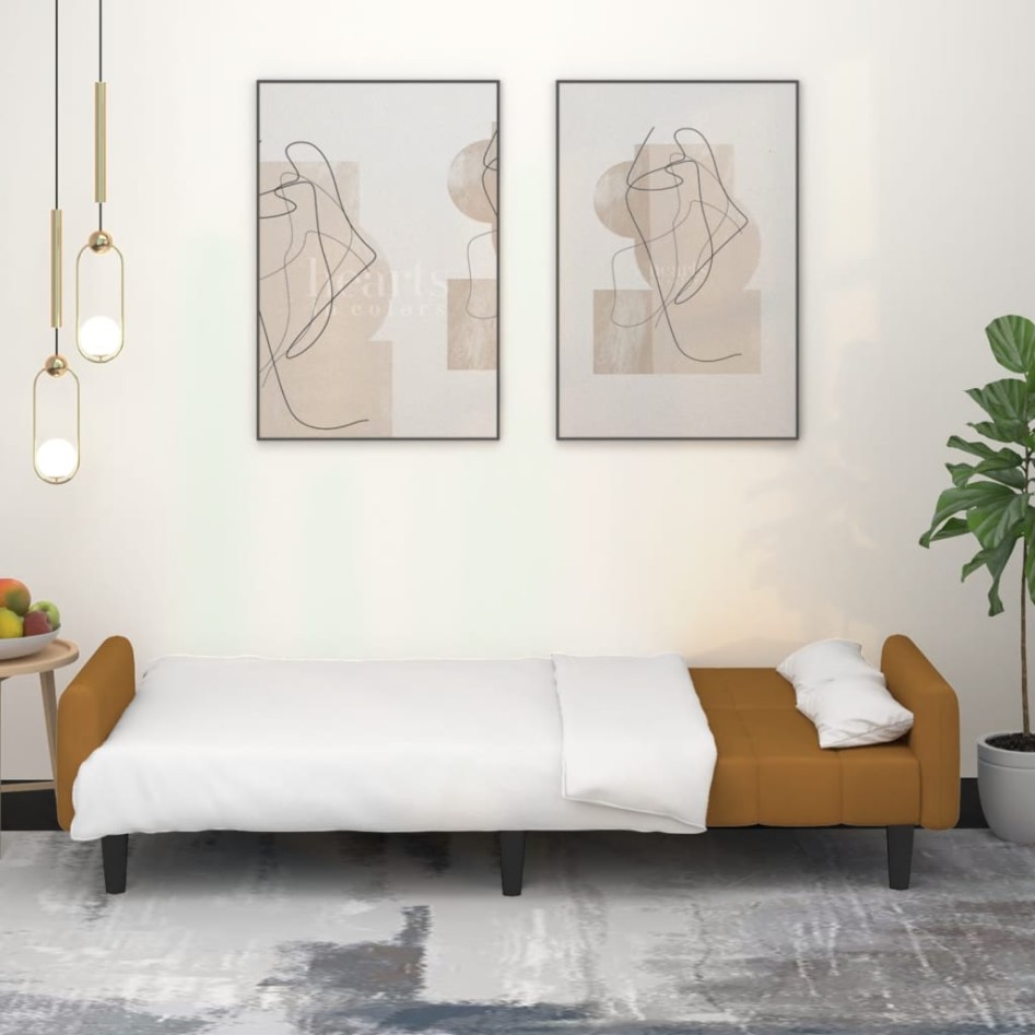 Sofá cama de 2 plazas terciopelo