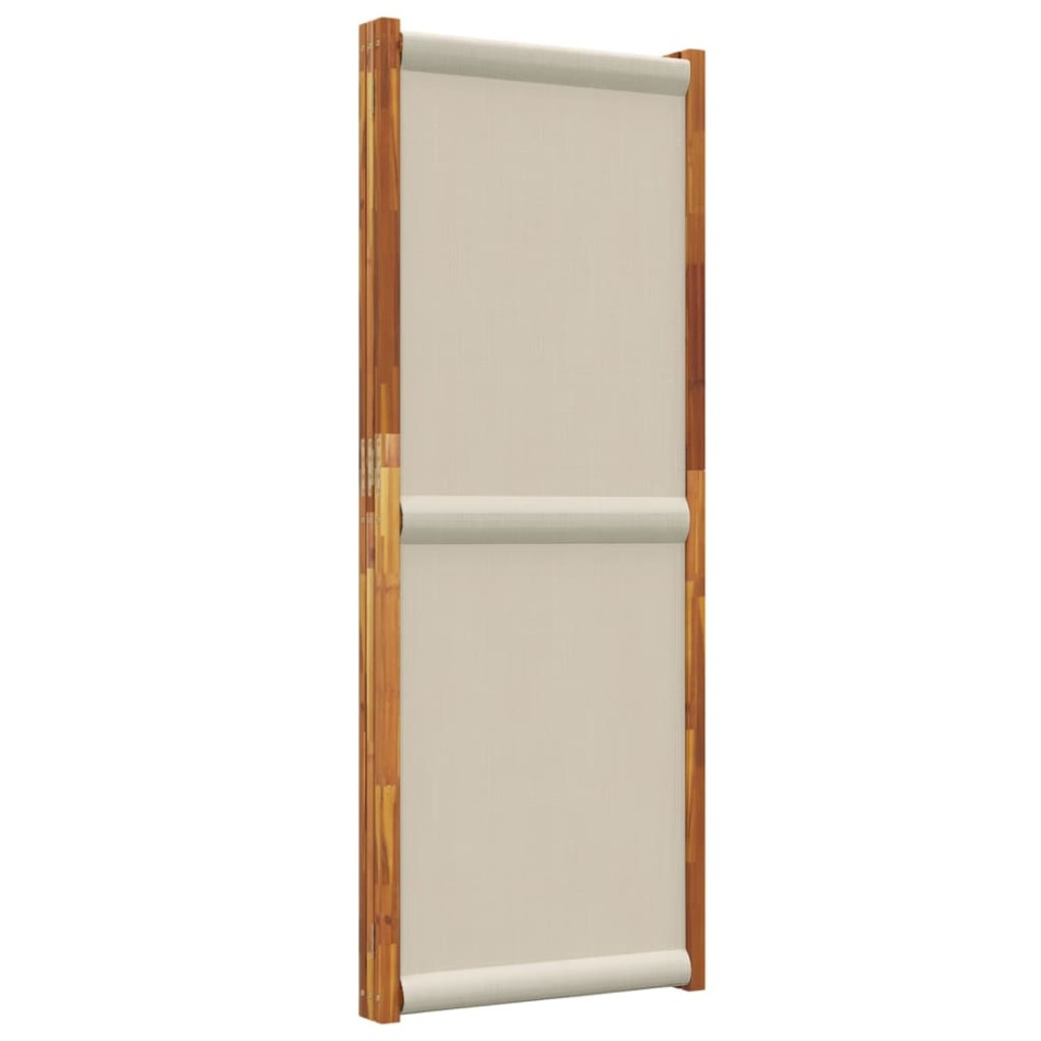 Biombo divisor de 3 paneles gris claro 210x180