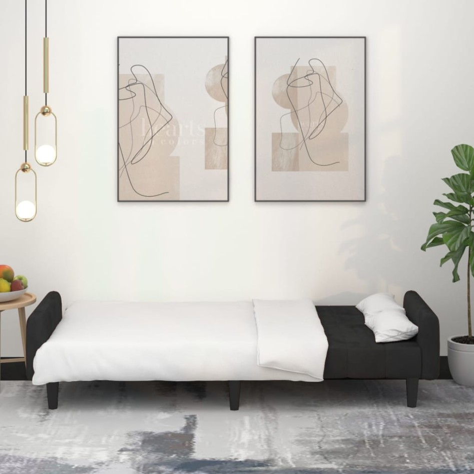 Sofá cama de 2 plazas terciopelo