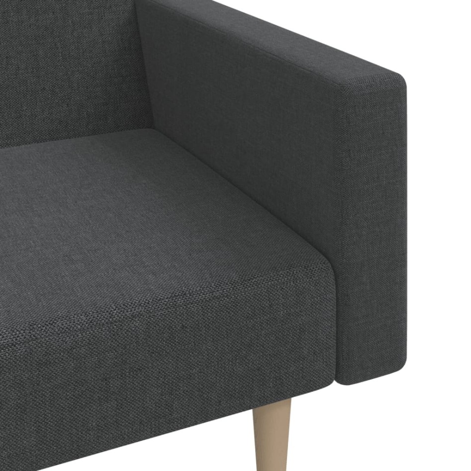 Sofá cama de 2 plazas tela gris