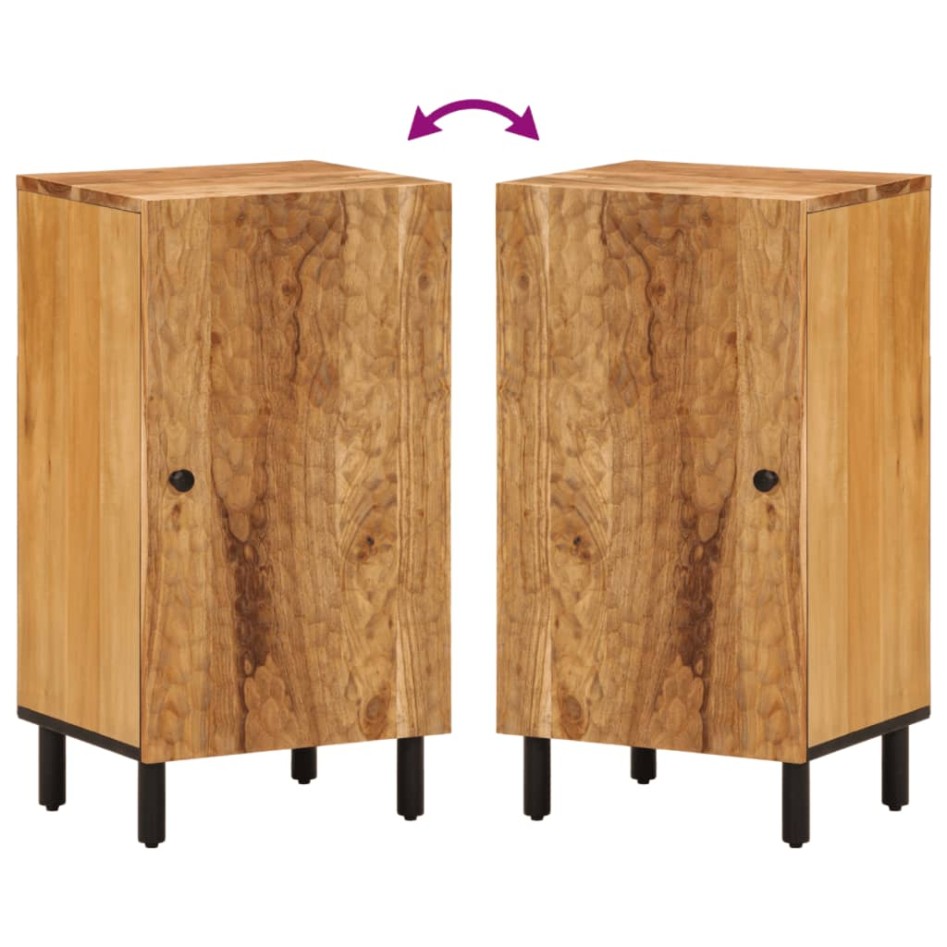 Armario auxiliar madera maciza de acacia 40x33x75