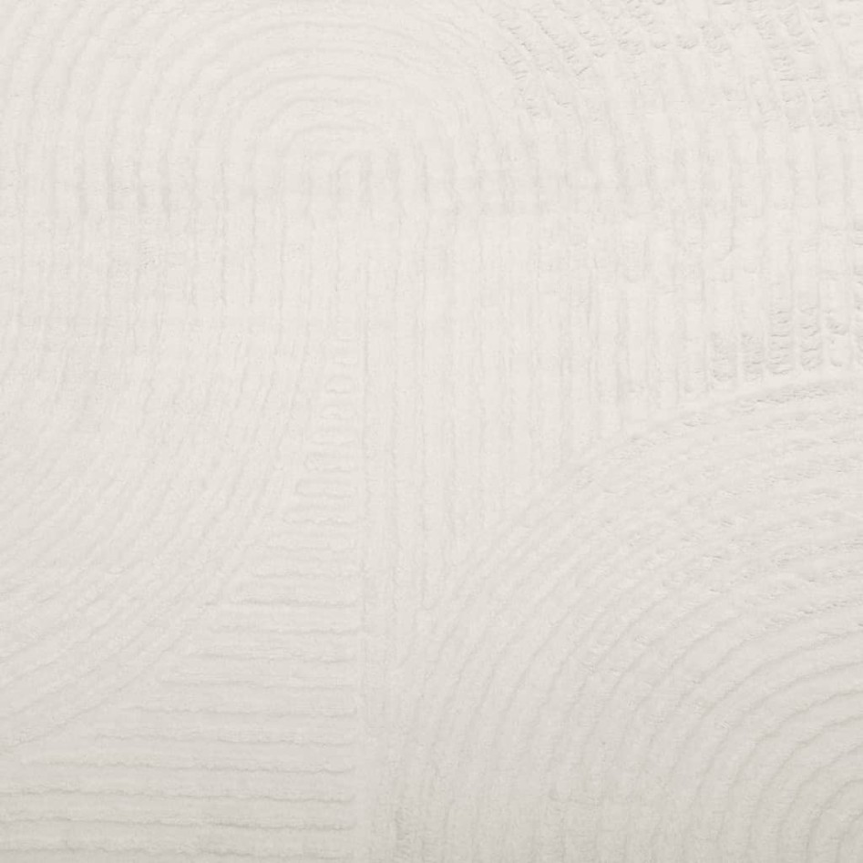 Alfombra de pelo corto look escandinavo IZA crema 240x340