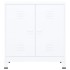 Baúl de almacenaje industrial acero blanco 90x40x100