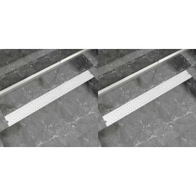 Desagüe ducha lineal 2 pzs burbuja 1030x140 mm acero