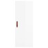Aparador alto madera contrachapada blanco brillo 34,5x34x180