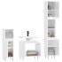 Set de muebles baño 3 pzas madera contrachapada blanco