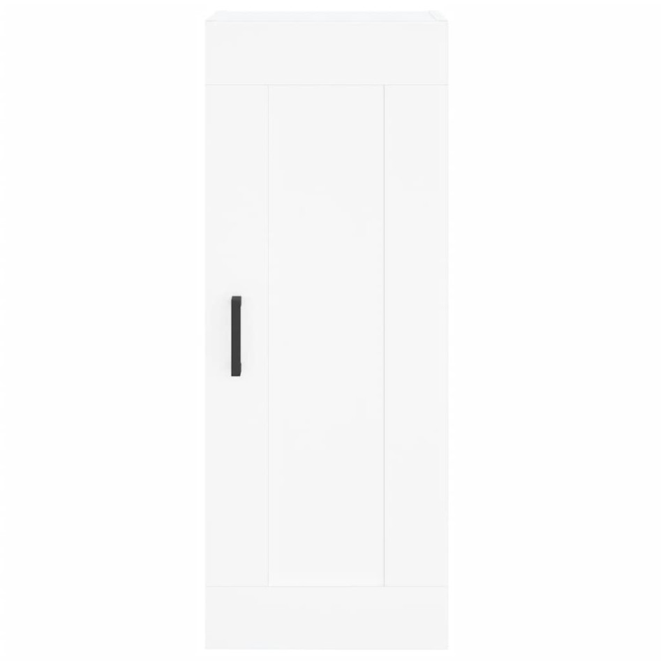 Aparador alto madera contrachapada blanco 34,5x34x180