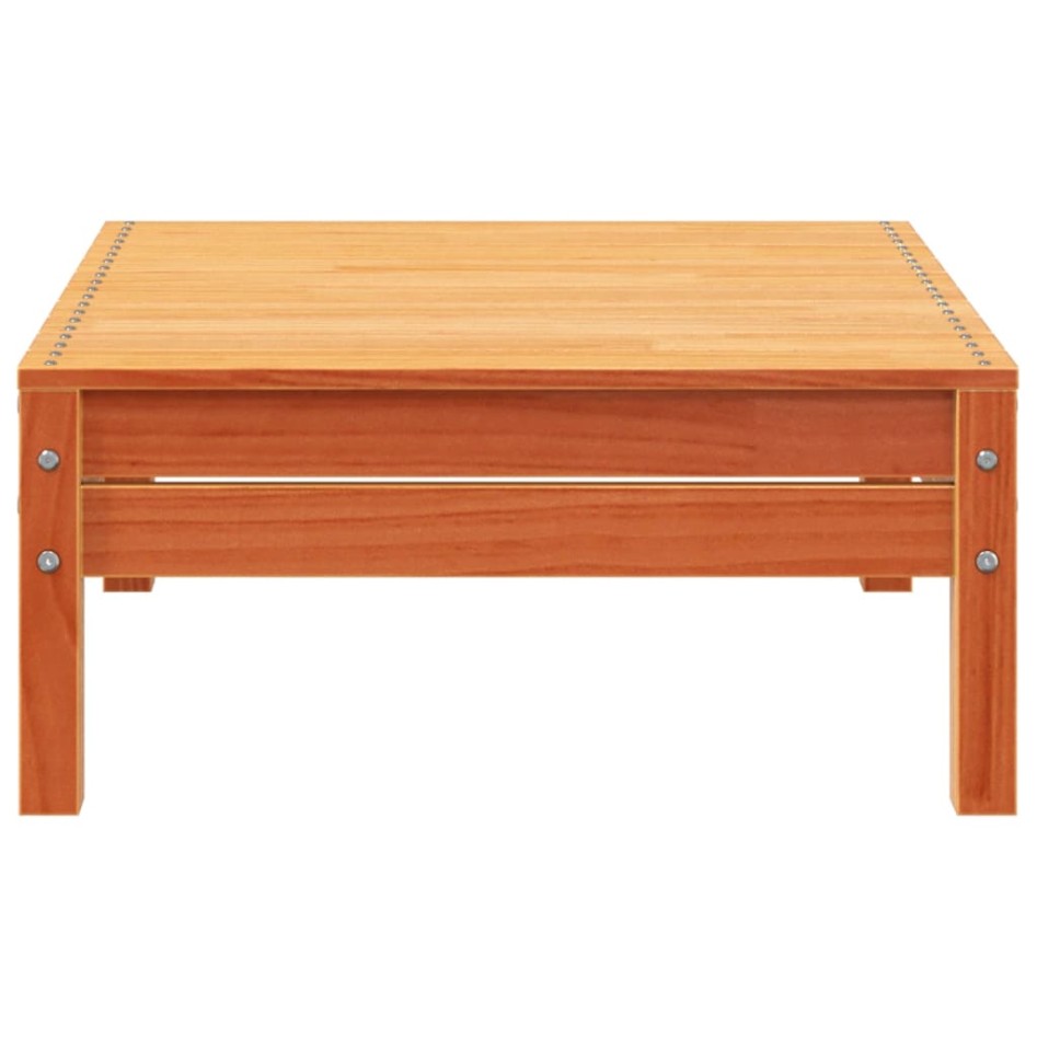 Sofá de jardín de 4 plazas madera maciza de pino marrón