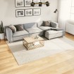 Alfombra de pelo largo moderna crema 200x280 cm