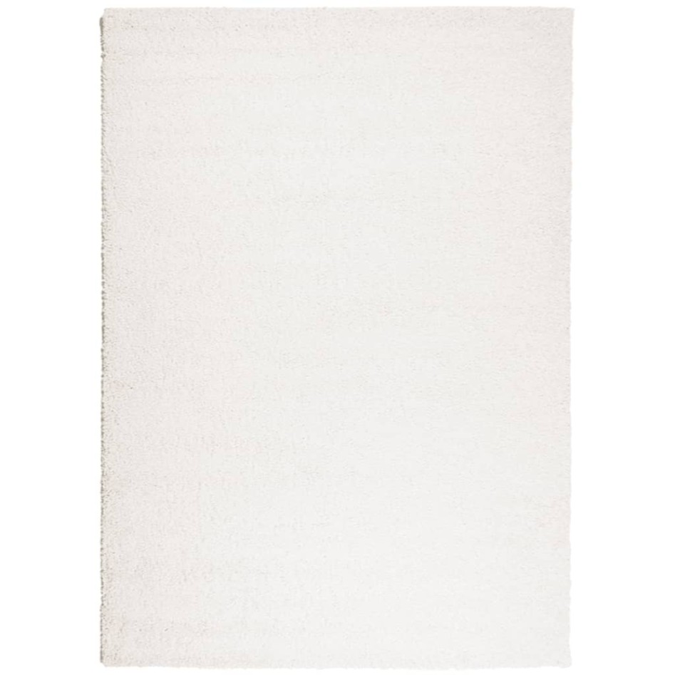 Alfombra de pelo largo moderna crema 200x280