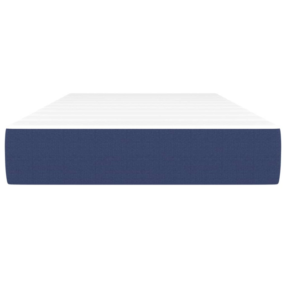 Colchón de muelles ensacados tela azul 120x190x20