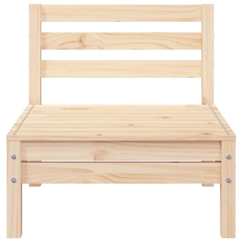 Sofá de jardín de 3 plazas madera maciza de