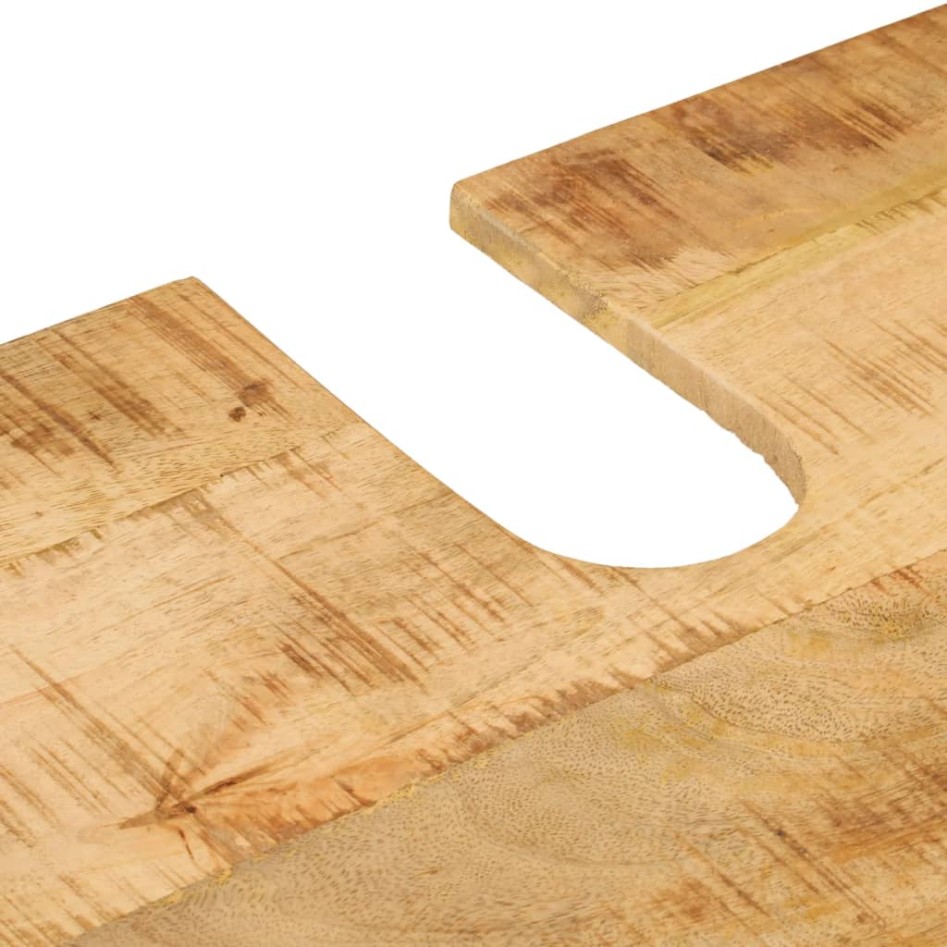 Mueble de baño madera maciza de mango y hierro 55x35x60