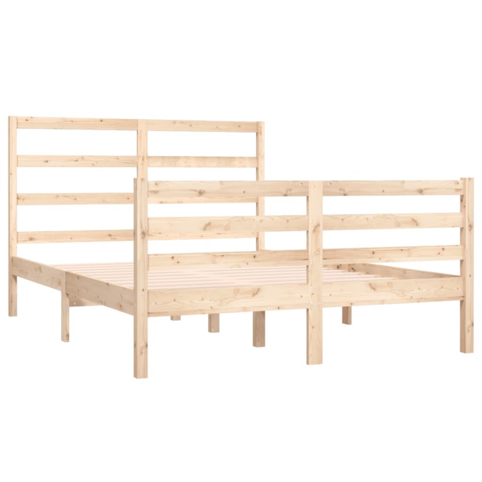 Estructura de cama madera maciza de pino 120x190