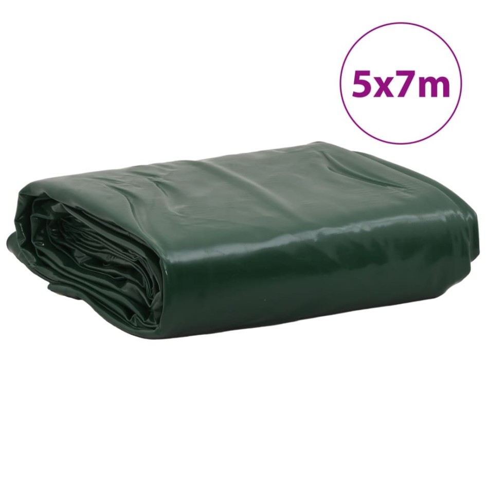 Lona verde 5x7 m 650