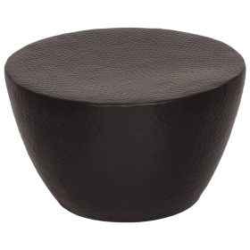 Mesa de centro aluminio martillado latón negro Ø 50x30