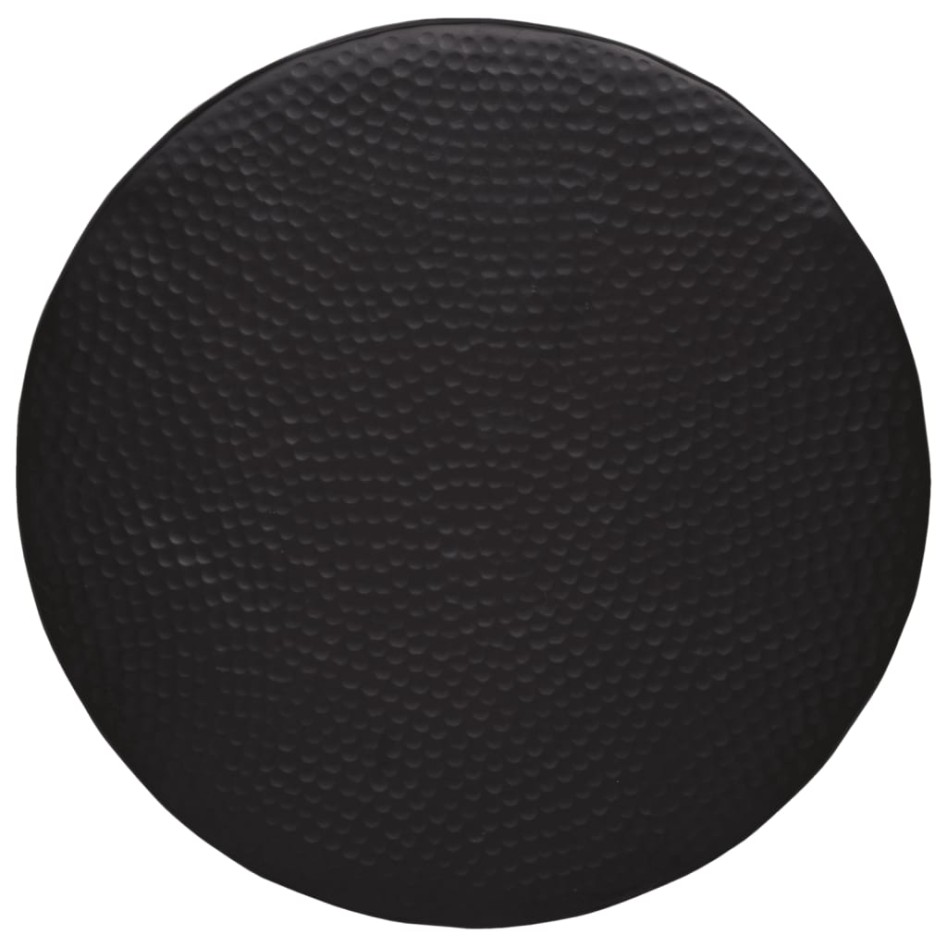 Mesa de centro aluminio martillado latón negro Ø 50x30