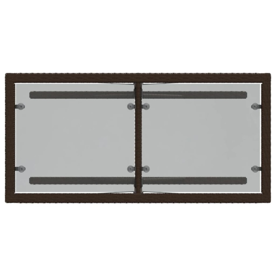 Sillas y mesita de jardín con cojines 3 piezas ratán PE