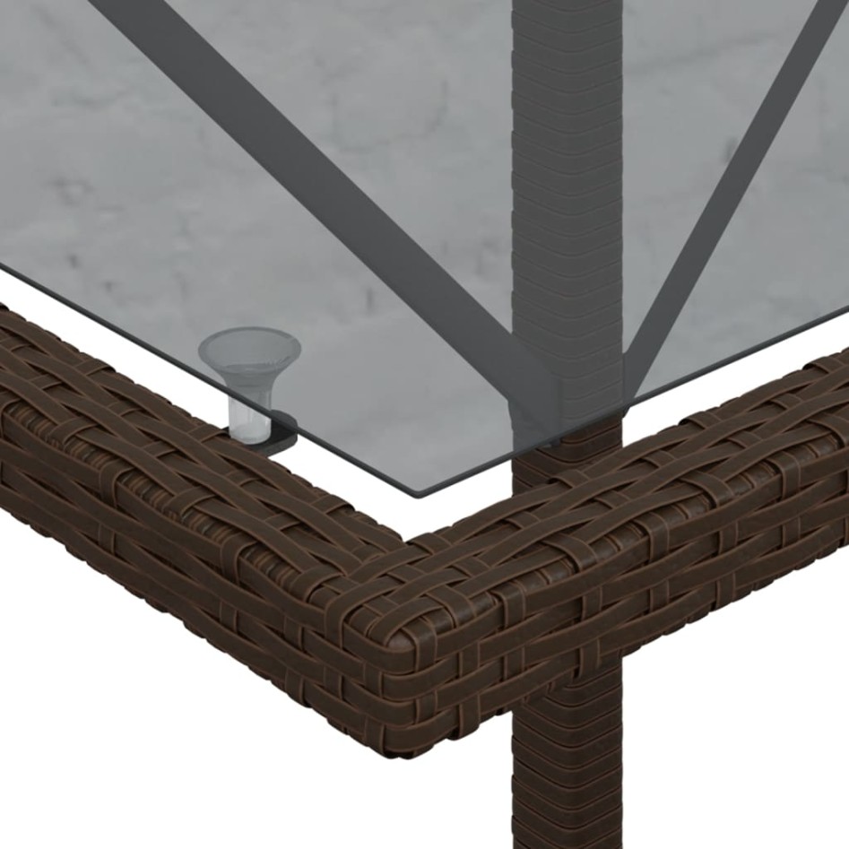 Sillas y mesita de jardín con cojines 3 piezas ratán PE