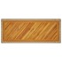Mesa auxiliar jardín tapa madera ratán PE beige 100x40x75