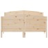 Estructura de cama con cabecero madera maciza pino 120x190