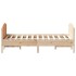 Estructura de cama con cabecero madera maciza pino 120x190
