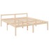 Cama de matrimonio para personas mayores cabecero madera