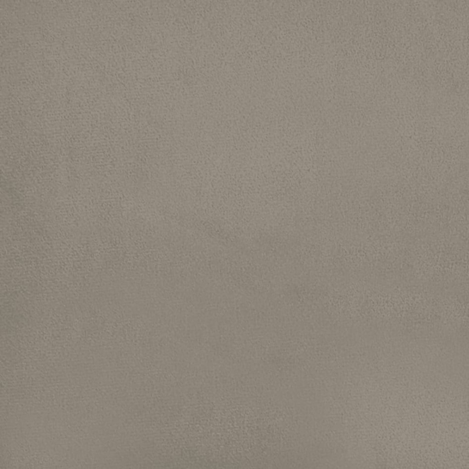 Sofá cama de 2 plazas con dos almohadas terciopelo gris