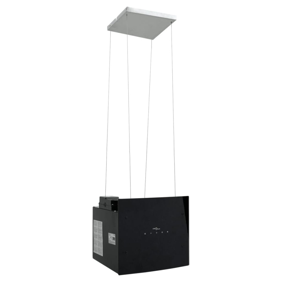 Campana extractora de isla sensor táctil LCD vidrio