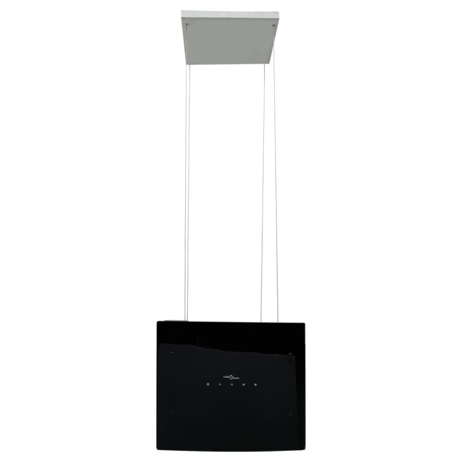 Campana extractora de isla sensor táctil LCD vidrio