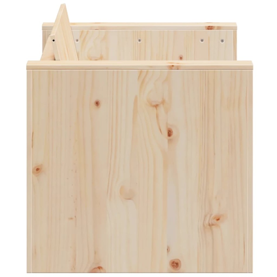 Sofá de jardín de 2 plazas madera maciza de pino 134x60x62