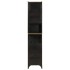 Mueble de baño hierro y madera maciza de mango 40x27x180