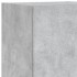 Muebles de TV de pared con luces LED 8 piezas gris