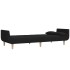 Sofá cama de 2 plazas con dos almohadas tela