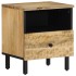 Mesitas de noche 2 uds madera maciza de mango 40x33x46