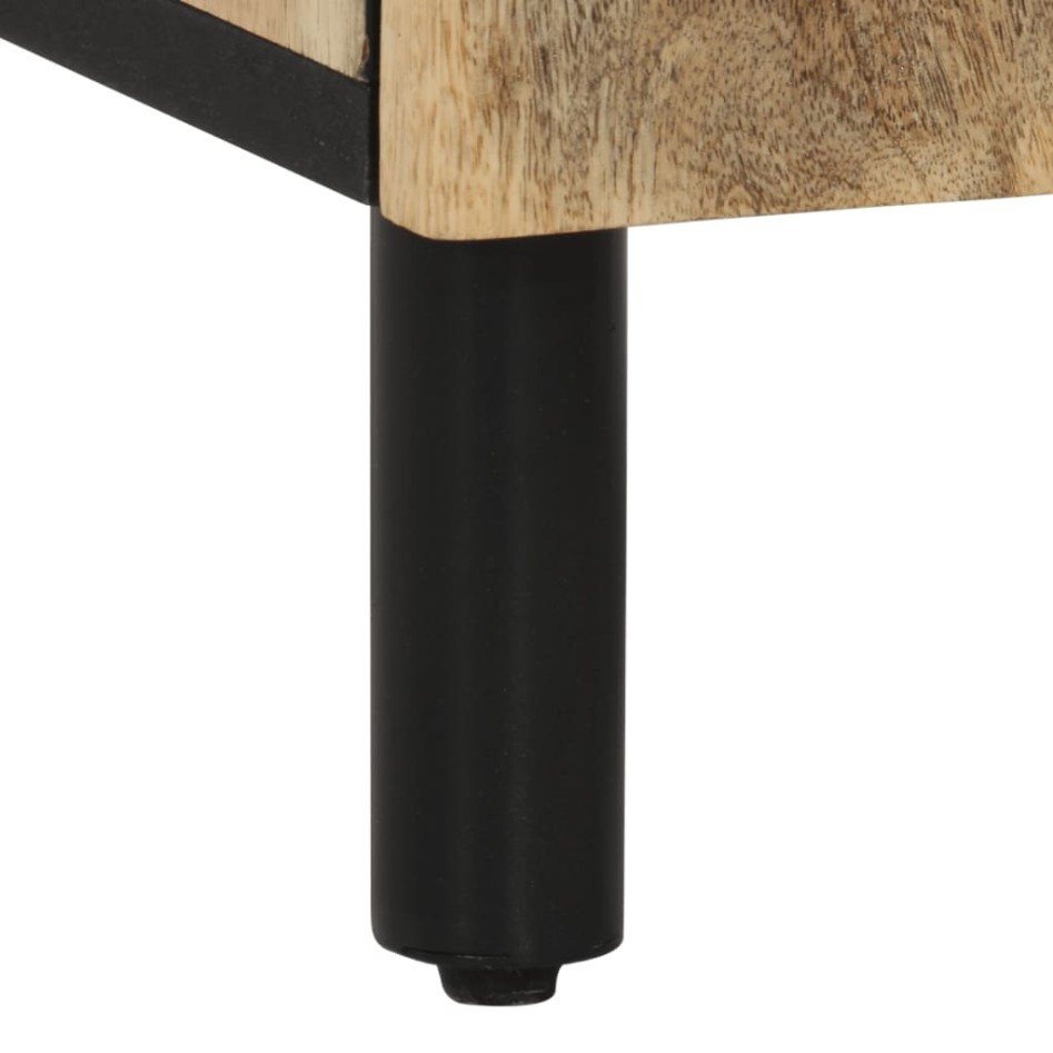 Mesita de noche madera maciza de mango 50x33x60