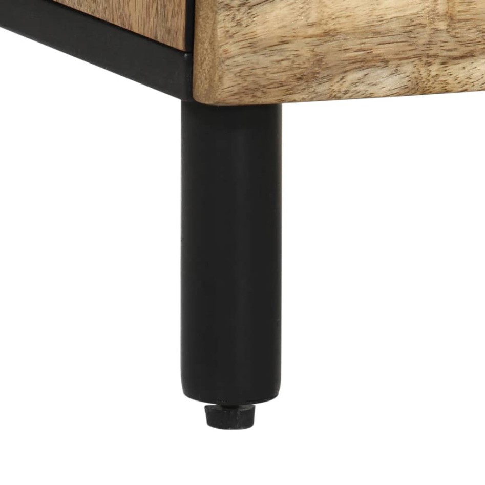 Armario auxiliar madera maciza de mango 40x33x75