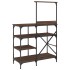 Estantería de cocina madera ingeniería metal marrón