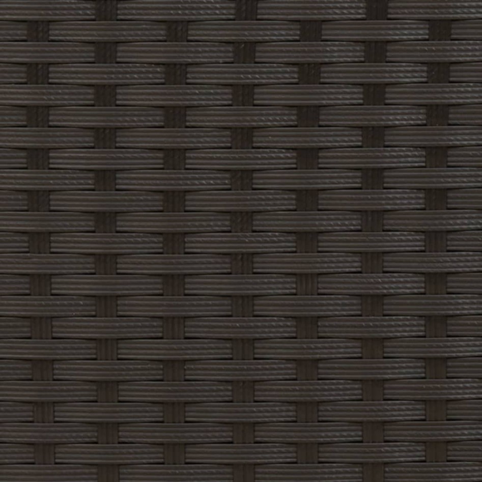 Sofá de jardín 2 plazas con toldo y taburetes ratán PE