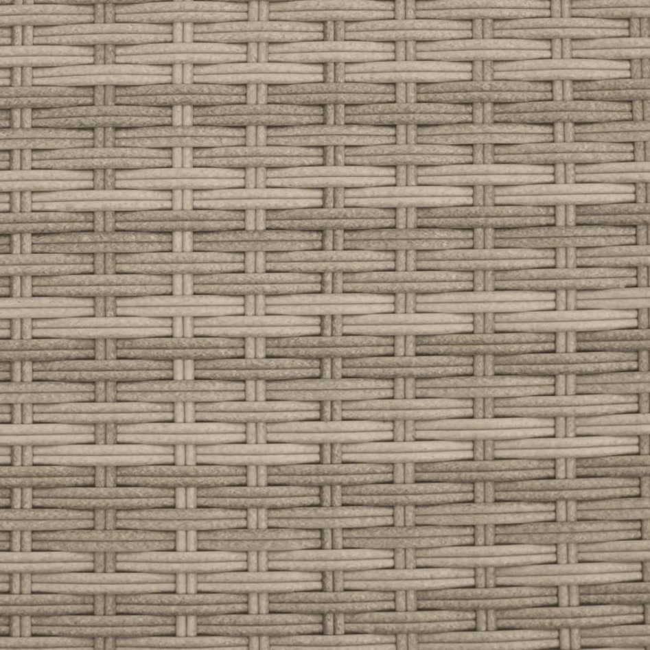 Sofá de jardín 2 plazas con toldo y taburetes ratán PE