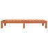 Estructura de cama madera maciza de pino marrón cera 90x200