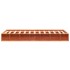 Estructura de cama madera maciza pino marrón cera 100x200