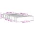 Estructura de cama madera maciza pino marrón cera 100x200
