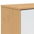 Zapatero OLDEN madera maciza pino blanco y marrón 55x35x120