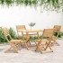 Sillas de jardín plegables 4 uds madera acacia 48,5x61,5x87