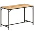 Mesa de comedor madera maciza mango rugosa y hierro