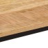 Mesa de comedor madera maciza mango rugosa y hierro