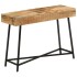 Mesa tocador madera maciza mango rugosa y hierro 105x35x75