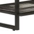 Banco zapatero de madera maciza de acacia y hierro 110x35x45